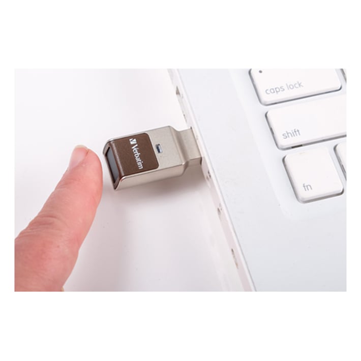 Verbatim USB флаш памет Secure, USB 3.0, 32GB, с пръстов отпечатък