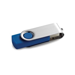 USB флаш памет Techmate Pendrive, USB 2.0, 16 GB, без лого, синя