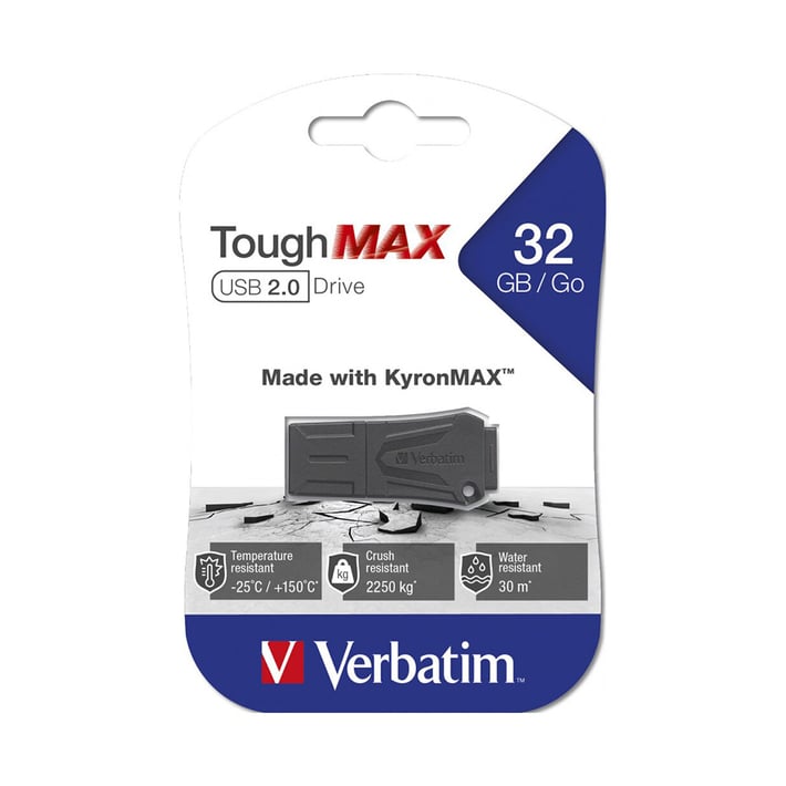 Verbatim USB флаш памет Tough Max, USB 2.0, 32 GB