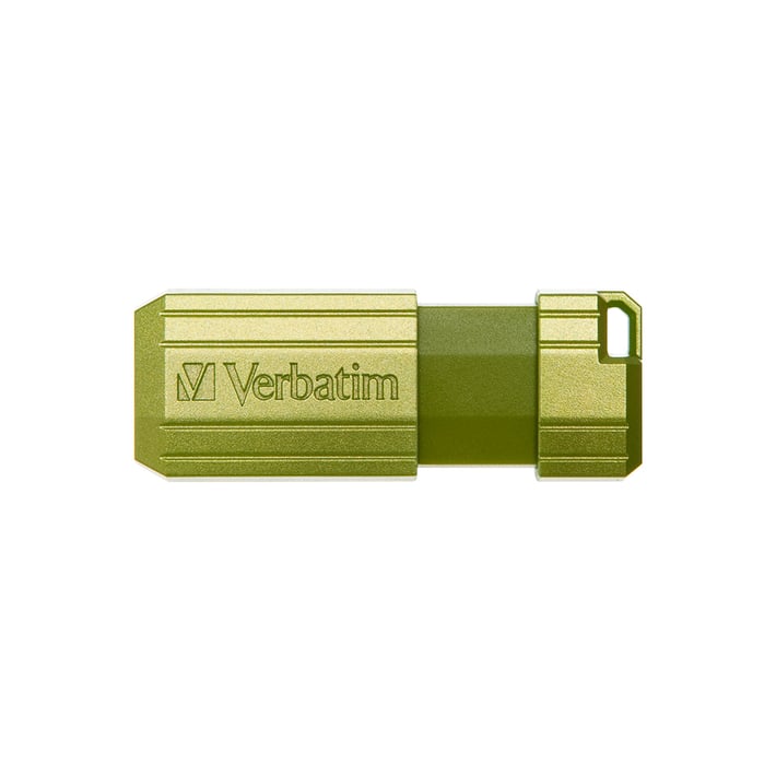 Verbatim USB флаш памет Pinstripe, USB 2.0, 64 GB, зелена