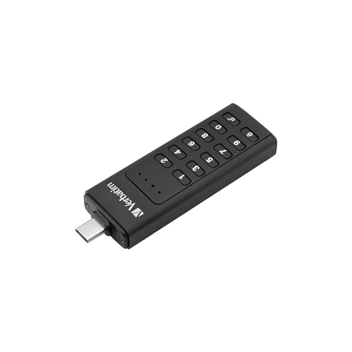 Verbatim USB флаш памет, Keypad Secure, USB Type-C 3.2, 32 GB, черна