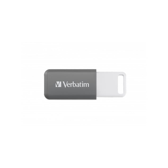 Verbatim USB флаш памет DataBаr, USB 2.0, 128 GB, сива