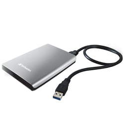 Verbatim Външен HDD твърд диск, 2.5'', USB 3.0, 1 TB, сребрист