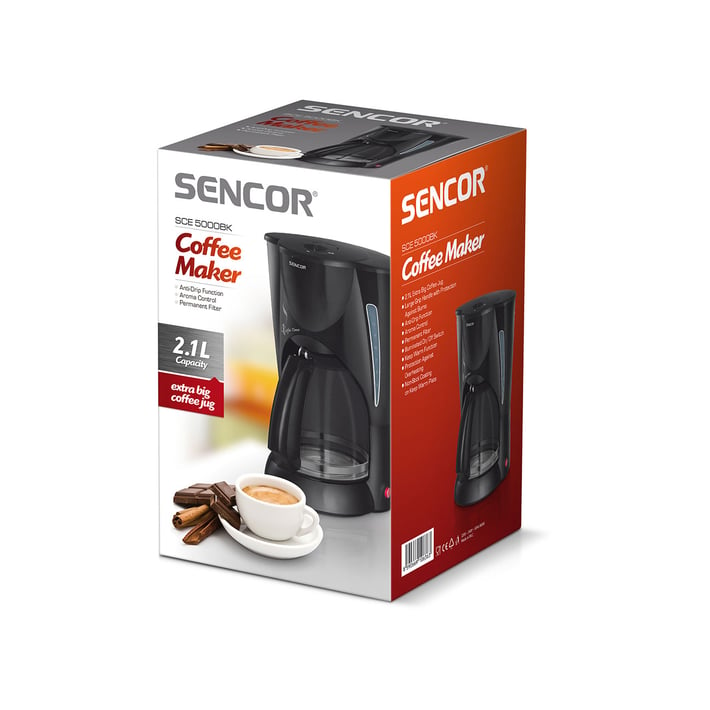 Sencor Кафеварка SCE 5000BK, до 14 чаши