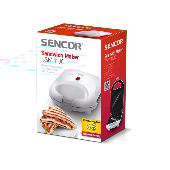 Sencor Сандвич грил преса SSM 1100, бяла