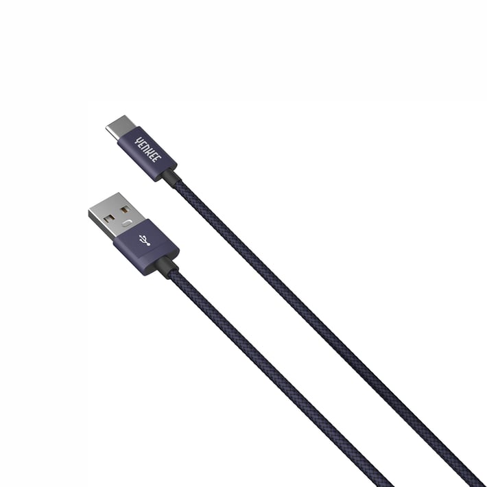 Yenkee Кабел 302 BE, USB-A Male към USB-C Male, 2 m, син