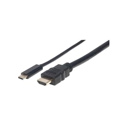 Manhattan Кабел USB Type-C към HDMI, 1 m, черен