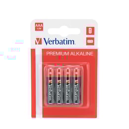 Verbatim Алкална батерия, AAA, LR03, 1.5 V, 4 броя