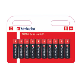 Verbatim Алкална батерия, AA, LR6, 10 броя