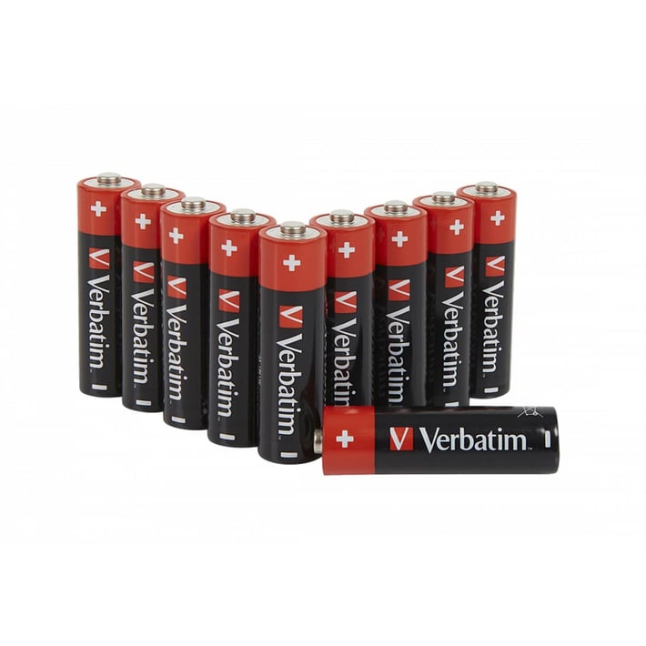Verbatim Алкална батерия, AA, LR6, 10 броя