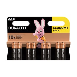 Duracell Алкална батерия, AA, LR6, 1.5 V, 8 броя