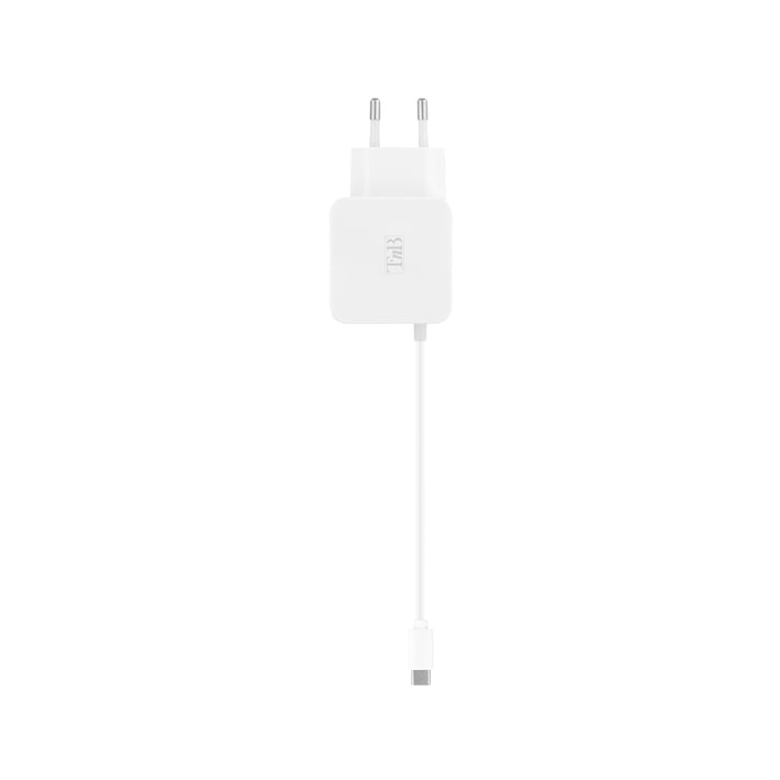 TNB Зарядно устройство, с кабел, USB-C, 2.4A, 1 m, бяло