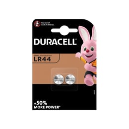 Duracell Алкална батерия LR44, 1.5 V, 2 броя