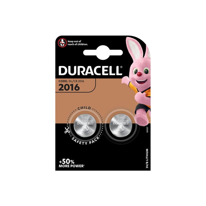 Duracell Литиева батерия Specialty 2016, 3 V, 2 броя
