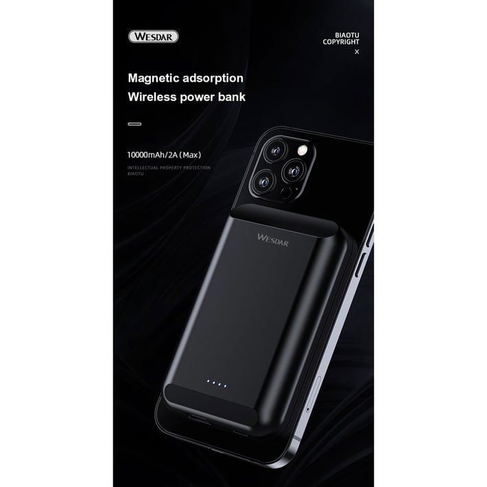 Wesdar Външна батерия S293, 5000 mAh, черна