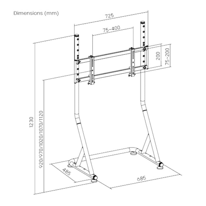 Lumi Стойка за дисплей LRS08-SR01, 32-55''