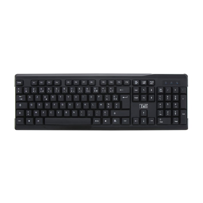 TNB Комплект - клавиатура и мишка Bridge, безжични, с кирилизация, черни