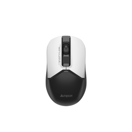 A4Tech Мишка Fstyler FG12S, безжична, безшумна, бяло-черна