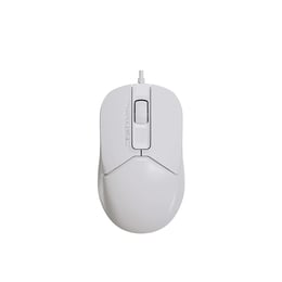 A4Tech Мишка Fstyler FM12S, с кабел, безшумна, бяла