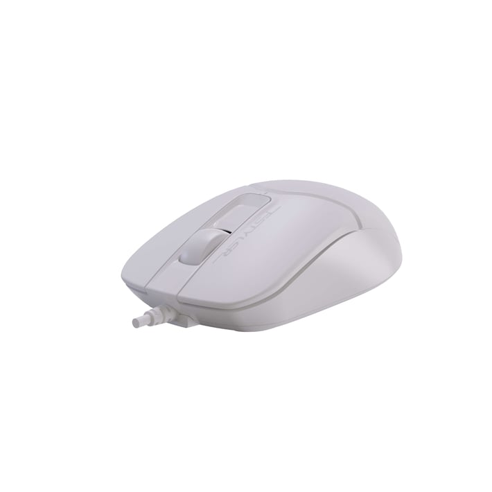 A4Tech Мишка Fstyler FM12S, с кабел, безшумна, бяла