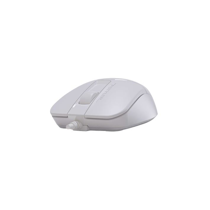 A4Tech Мишка Fstyler FM12S, с кабел, безшумна, бяла