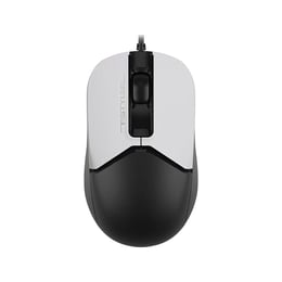 A4Tech Мишка Fstyler FM12S, с кабел, безшумна, бяло-черна