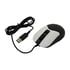 A4Tech Мишка Fstyler FM12S, с кабел, безшумна, бяло-черна