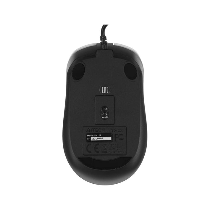 A4Tech Мишка Fstyler FM12S, с кабел, безшумна, бяло-черна