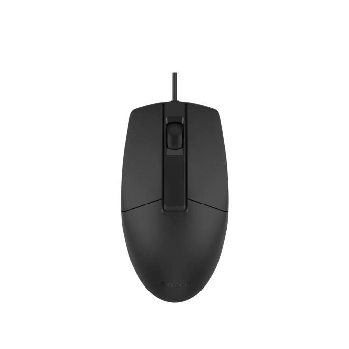 A4Tech Мишка OP-330S, с кабел, безшумна, черна