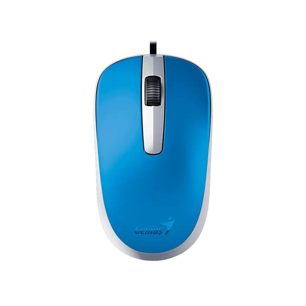 Genius Мишка DX-120, с кабел, USB Type-A, синя