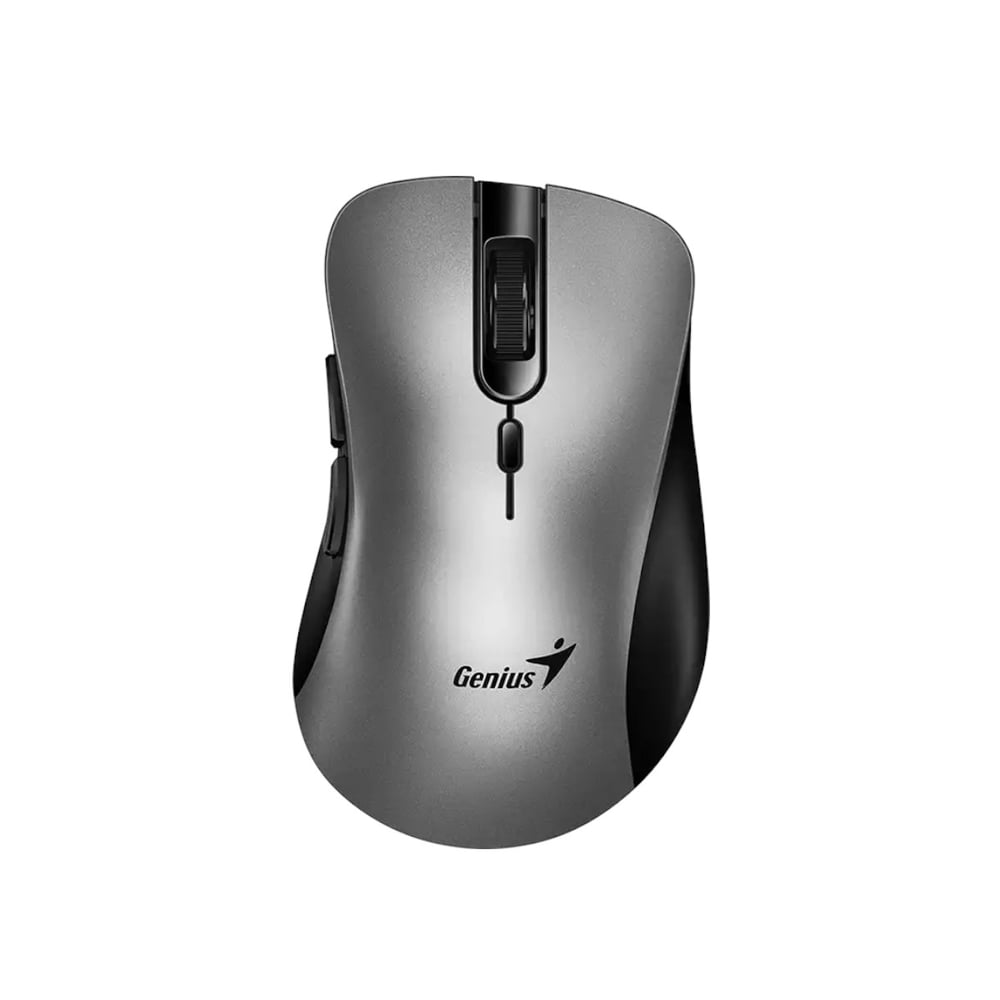 Genius Мишка Ergo 8100S, безжична, AI Copilot, сребриста