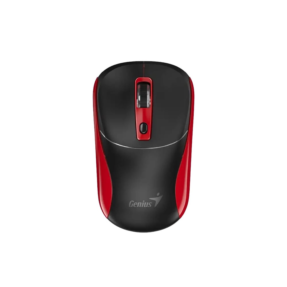 Genius Мишка NX-7123, безжична, AI Copilot, черно-червена
