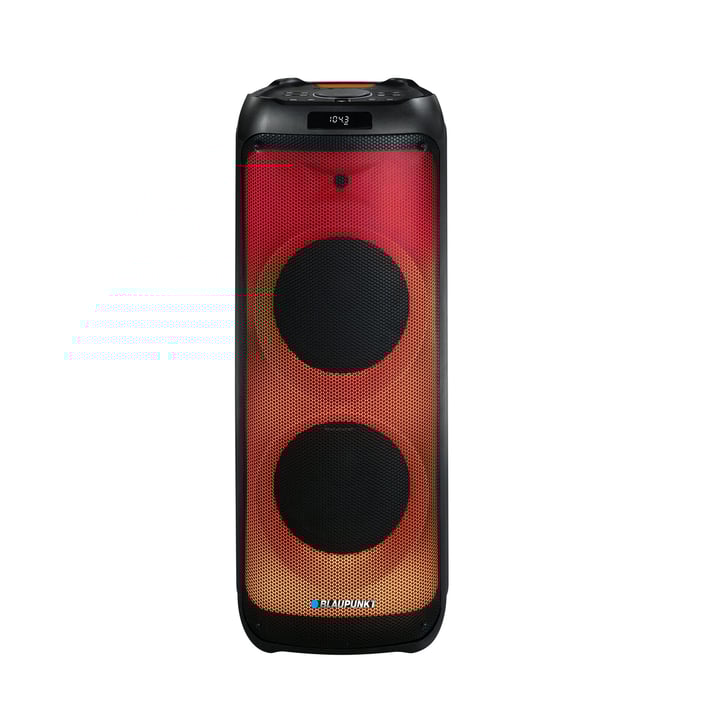 Blaupunkt Тонколона PB12DB, FM радио, USB/SD/AUX, 1600 W, с 2 бежични микрофона