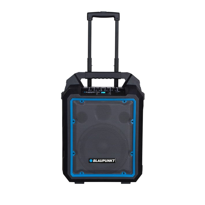 Blaupunkt Тонколона MB10, преносима, караоке, 600 W, черна, с 1 кабелен микрофон