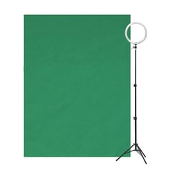 TNB Комплект студио за влогъри, със зелен екран и осветление