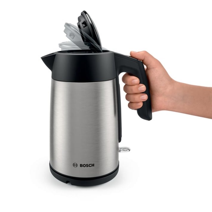 Bosch Електрическа кана за вода TWK7L460, 1.7 L, сребриста