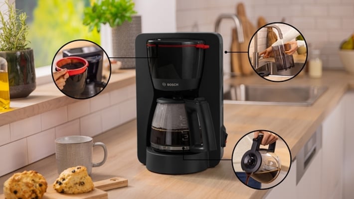 Bosch Кафе машина MyMoment TKA2M113, черна