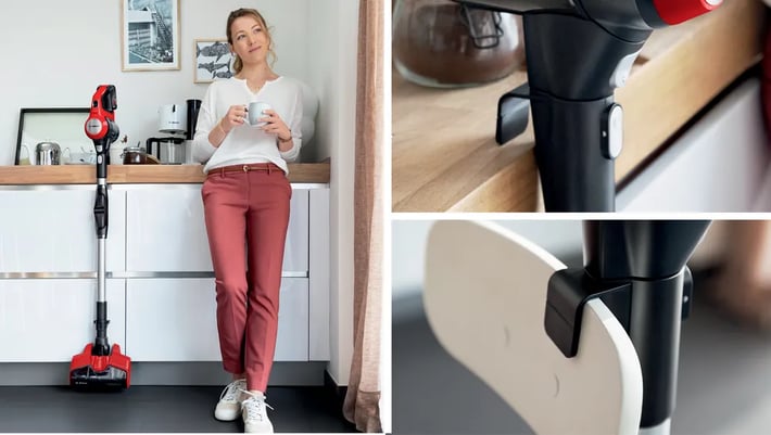 Bosch Прахосмукачка BCS711PET, вертикална, с контейнер