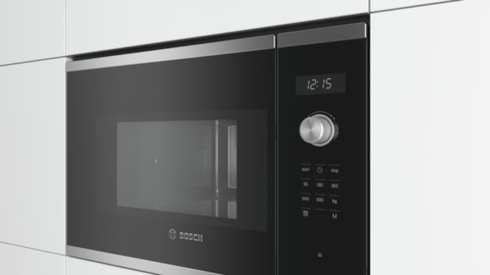 Bosch Микровълнова печка BFL554MS0, за вграждане, 25 L, 900 W