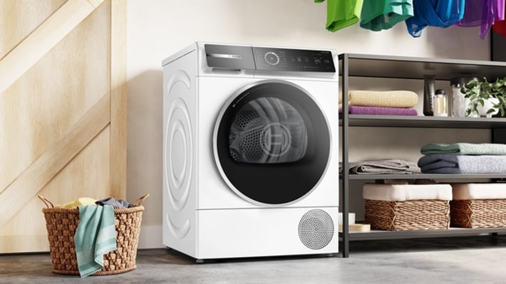 Bosch Сушилня WQB245B0BY, серия 8, 9 kg, бяла
