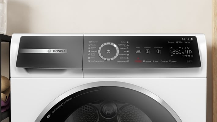 Bosch Сушилня WQB245B0BY, серия 8, 9 kg, бяла