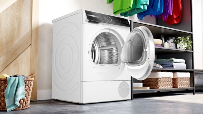 Bosch Сушилня WQB245B0BY, серия 8, 9 kg, бяла