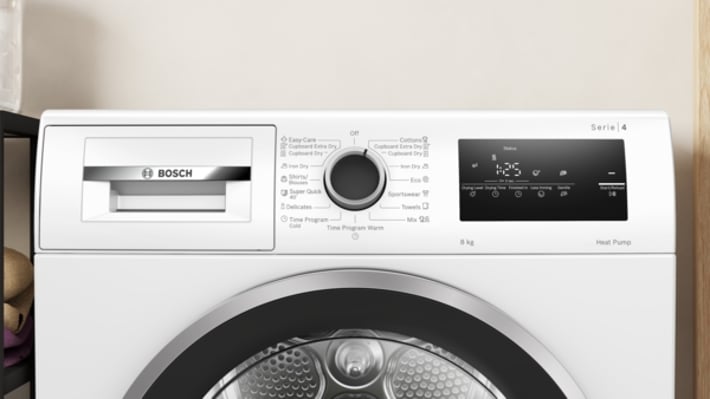 Bosch Сушилня WTH8520BBY, серия 4, 8 kg, бяла