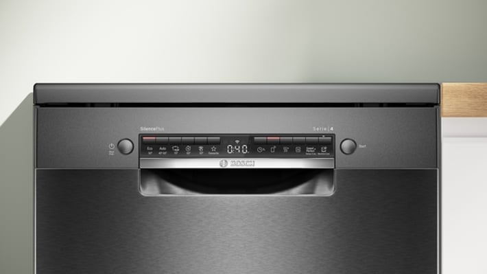 Bosch Съдомиялна машина SMS4HCC48E, за 14 комплекта, черна