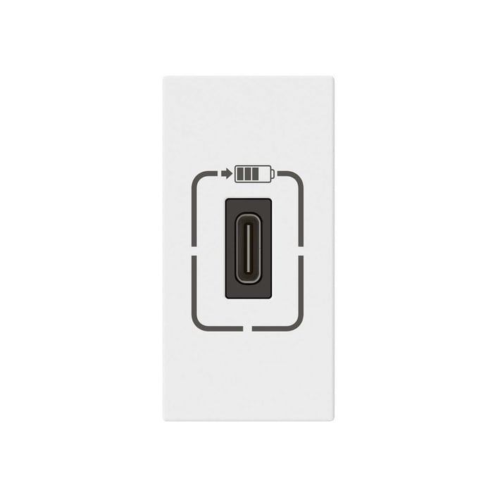 Legrand Розетка Mosaic, USB Type-C, с 1 модул, бяла