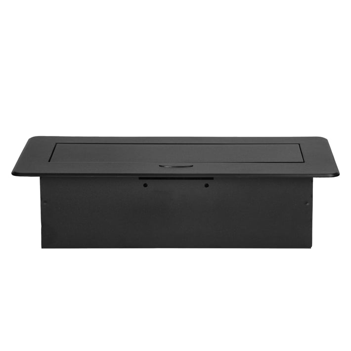 Orno Мебелна кутия, за вграждане, 3хP+E, черна