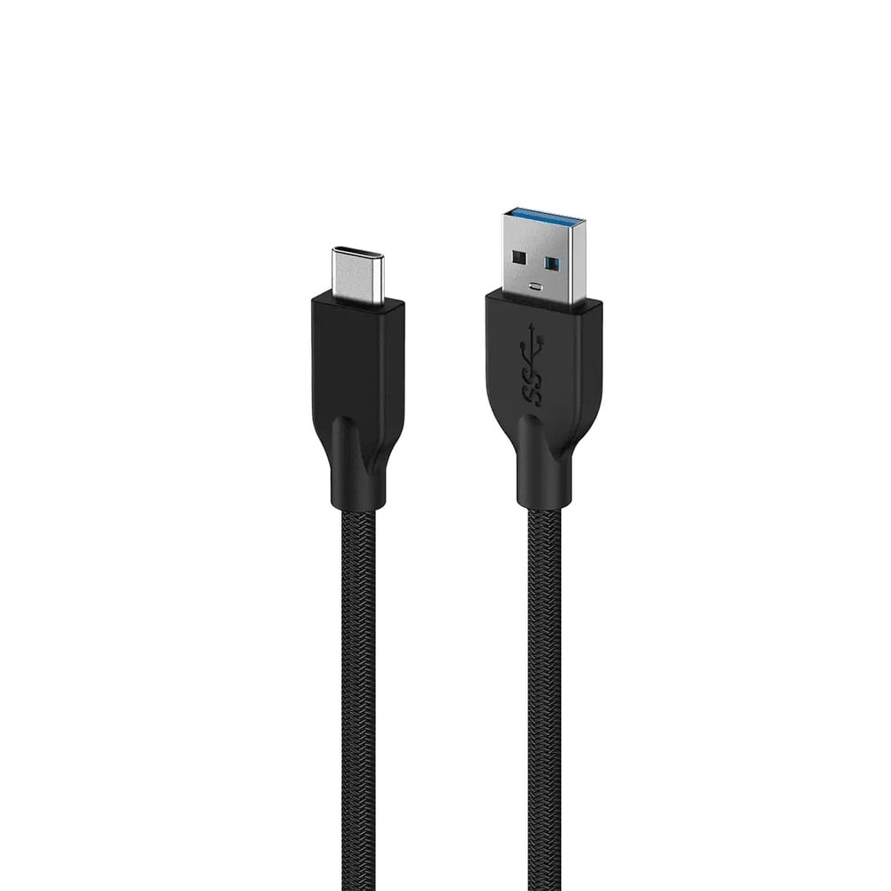Genius Кабел за бързо зареждане ACC-A2CC, USB Type-A към USB Type-C, 100 cm, черен