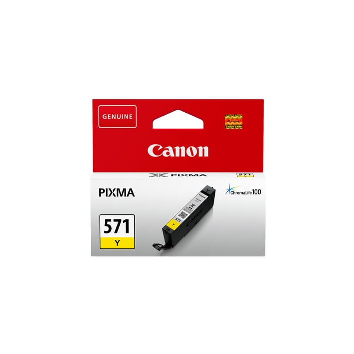 Canon Патрон CLI-571X, 650 страници/5%, Yellow
