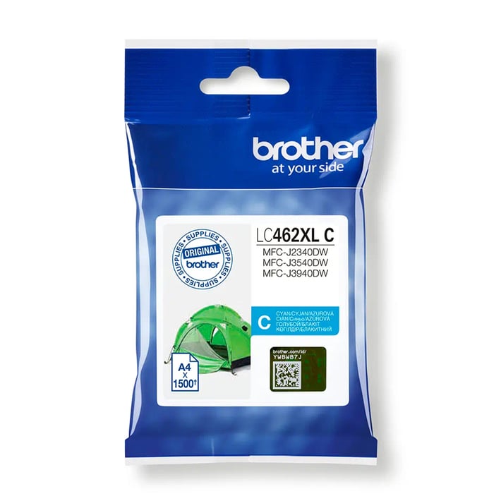 Brother Патрон LC462XLC, Cyan 1500 страници/5%