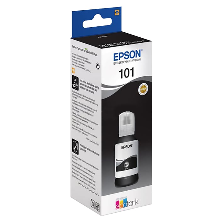 Epson Мастило 101, C13T03V14A, 7500 страници, Black